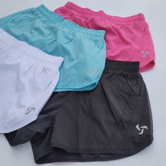 Pedigree FreeRUN High Waist Lined Shorts with Zipper Pockets | Pink - Picture 7 of 8